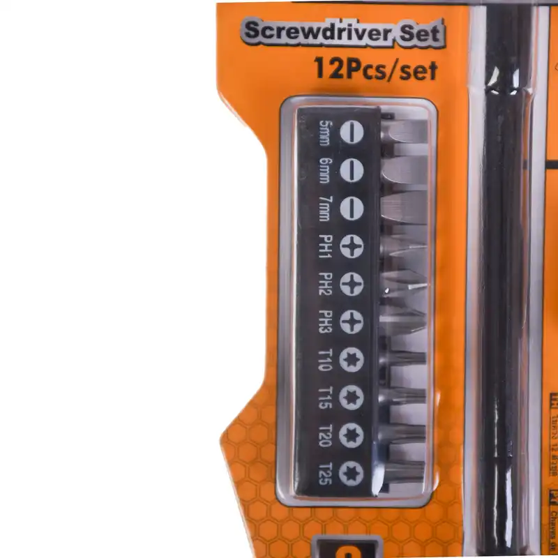 مجموعه 12 عددي پيچ گوشتي بيت فنري اينکو مدل AKSDFL1208