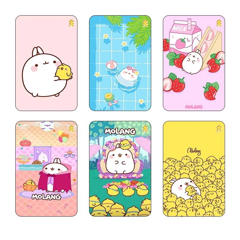 استيکر کارت کارنيکا طرح مولانگ Molang کد 65104 مجموعه 6 عددی