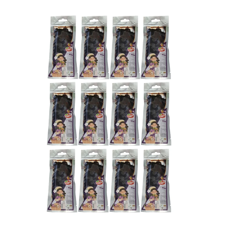 ترشک لوله ای آلوچه ترشی سون - 50 گرم بسته 12 عددی