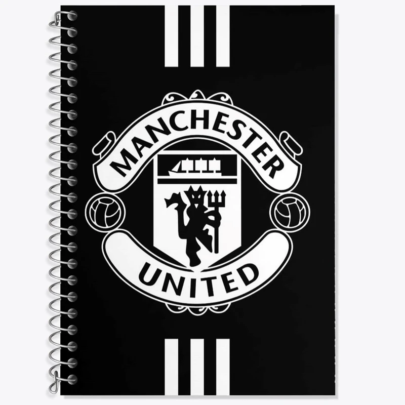دفتر زبان 50 برگ خندالو مدل سه خط طرح باشگاه منچستر یونایتد کد 26522