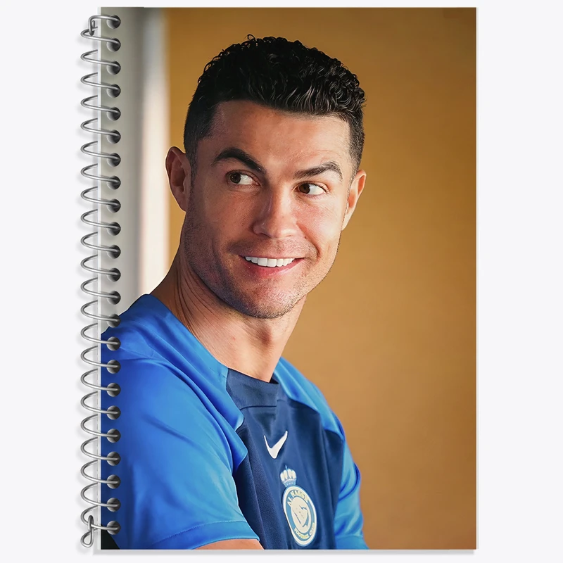 دفتر زبان 50 برگ خندالو مدل دو خط طرح کریستیانو رونالدو کد F5971