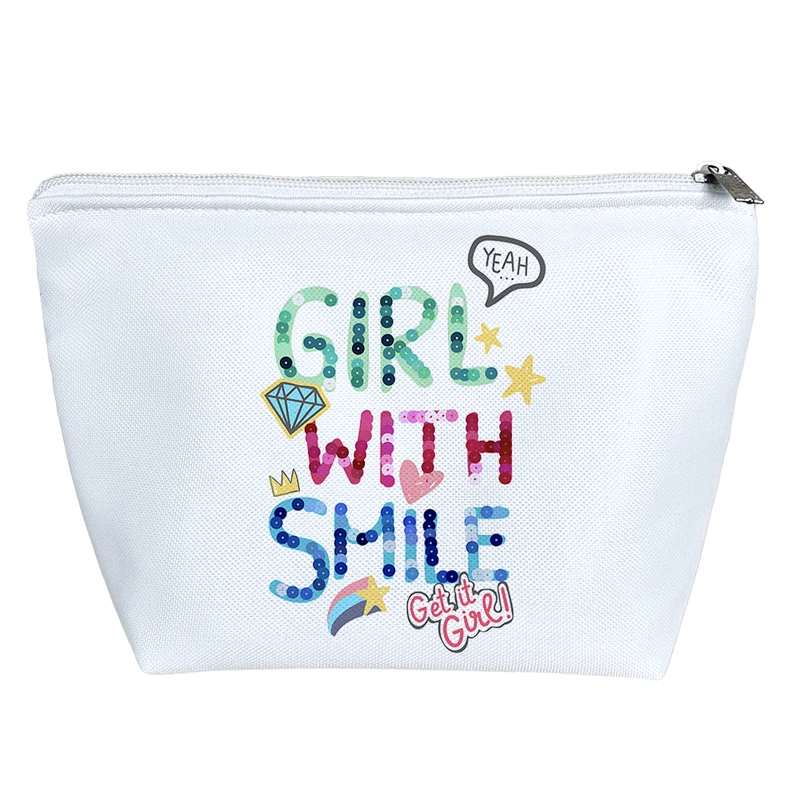 کیف لوازم آرایش دخترانه خندالو مدل Girl With Smile کد 10240