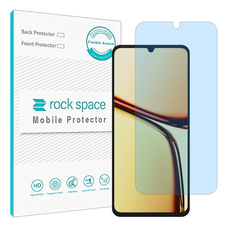 محافظ صفحه نمایش ضد اشعه آبی راک اسپیس مدل Resistant‌ مناسب برای گوشی موبایل ریلمی C61
