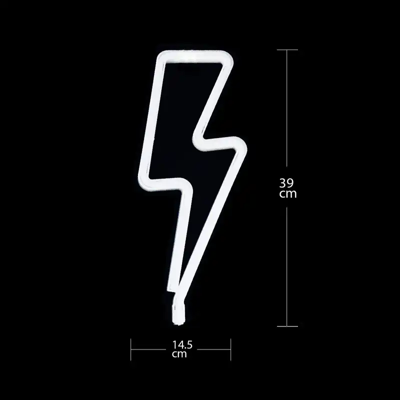 نئون فلکسی طرح رعد و برق