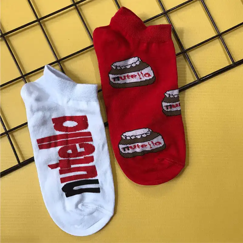 جوراب زنانه مدل مچی شکلات نوتلا کد WM008