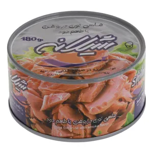 کنسرو ماهی تون در روغن آفتاب گردان با طعم دودی شیلانه - 180 گرم 