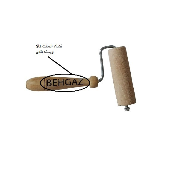 ابزار تزیین کیک به گز مدل وردنه غلطکی چوبی ال