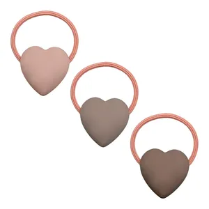 کش مو دخترانه مدل قلب کد RB20 بسته 3 عددی