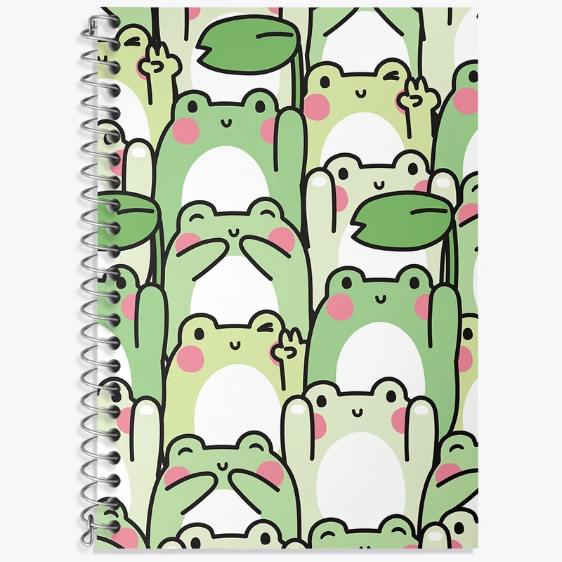 دفتر لغت 50 برگ خندالو طرح قورباغه کد N965