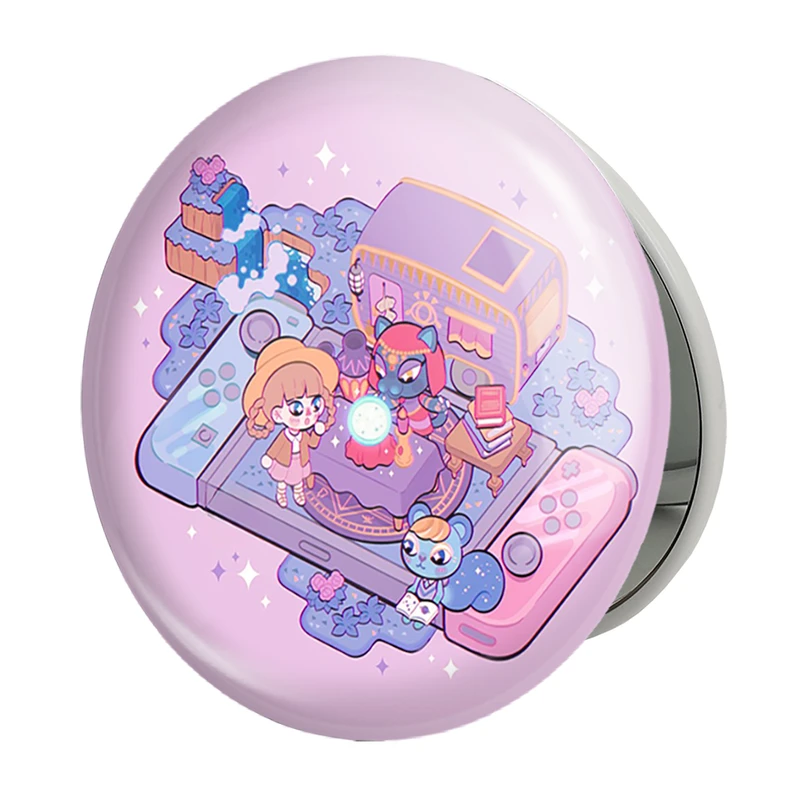 آینه جیبی خندالو طرح بازی انیمال کراسینگ (Animal Crossing) مدل تاشو کد 32668