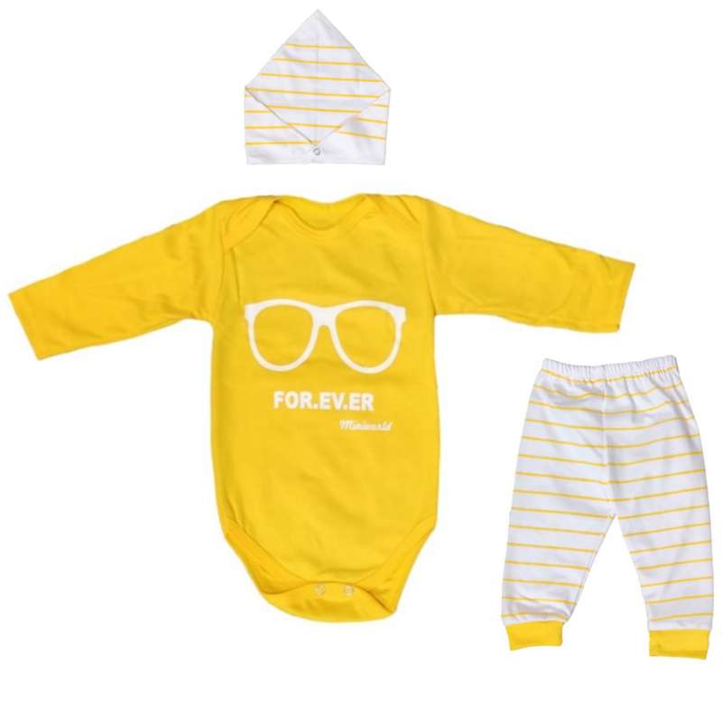 ست 3 تکه لباس نوزادی مدل B02