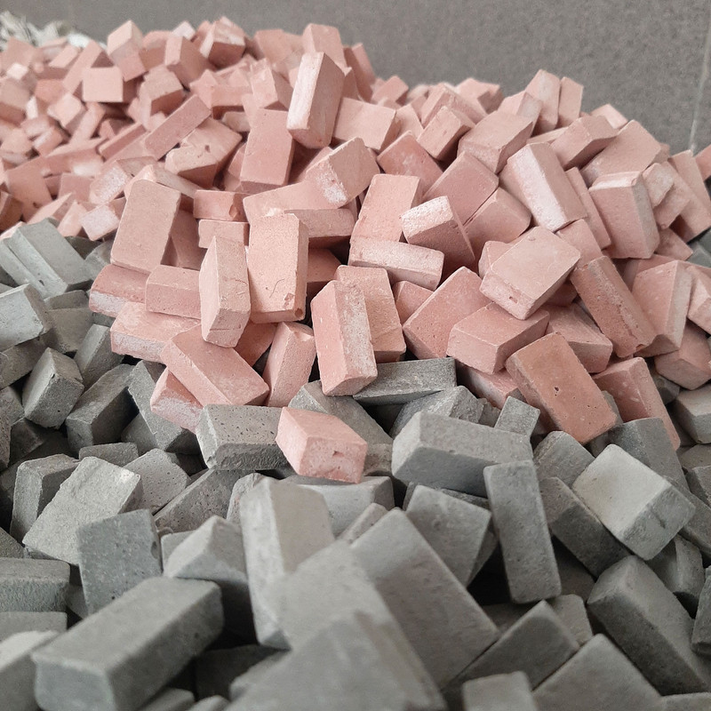 ساختنی مدل آجر مینیاتوری کد Cube 200 بسته 200 عددی