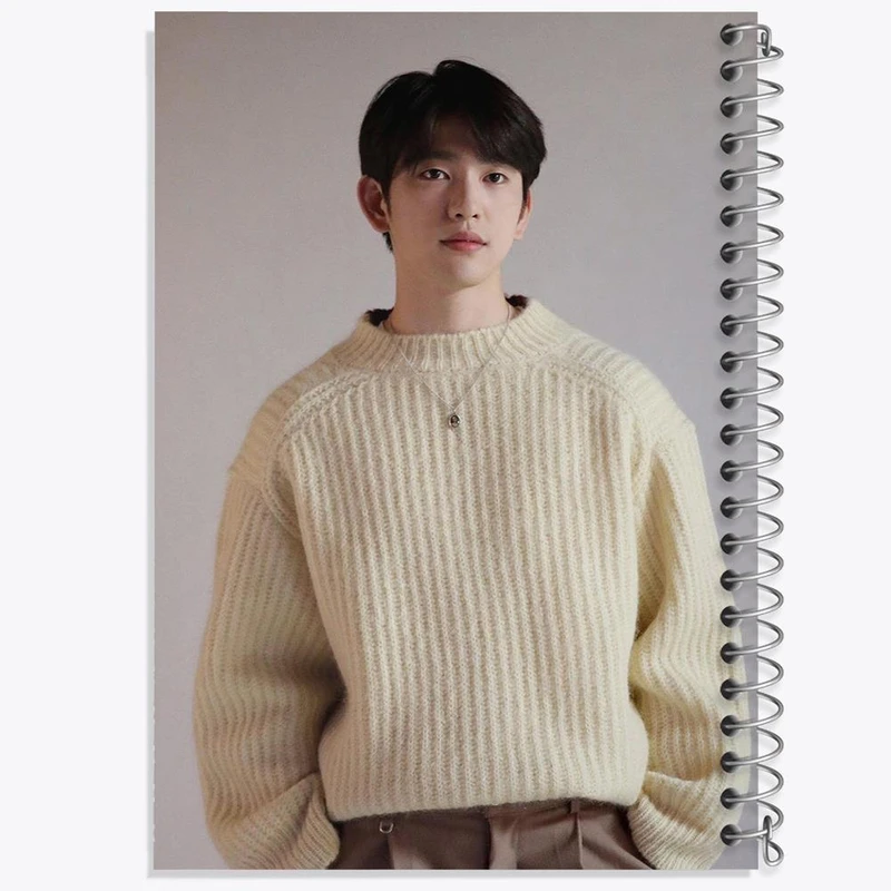 دفتر شطرنجی 50 برگ خندالو طرح جین یونگ گروه گات سون GOT7 کد 20982