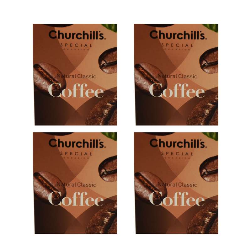 کاندوم چرچیلز مدل Natural Classic Coffee مجموعه 4 عددی کاندوم چرچیلز مدل Natural Classic Coffee مجموعه 4 عددی