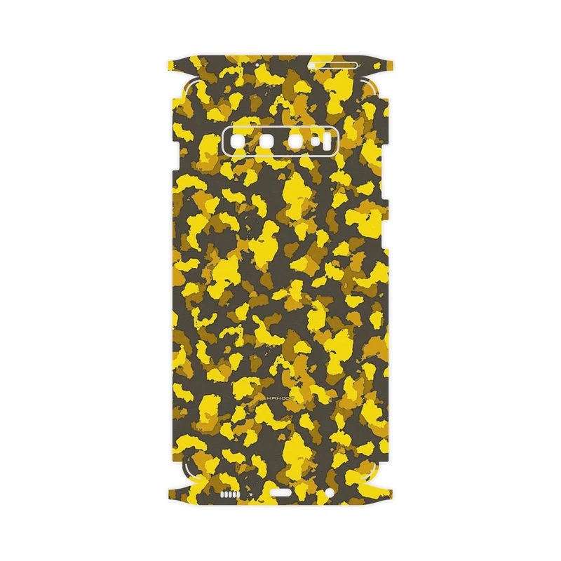 برچسب پوششی ماهوت مدل Yellow Infantry Army-FullSkin مناسب برای گوشی موبایل سامسونگ Galaxy S10 Plus