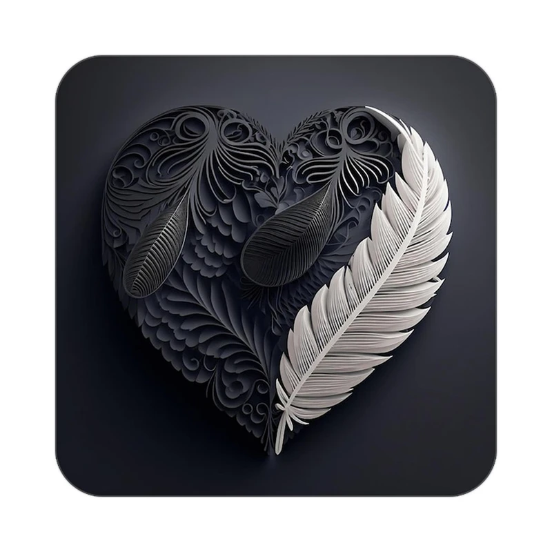 زیر لیوانی کاکتی مدل عاشقانه کد mp13786