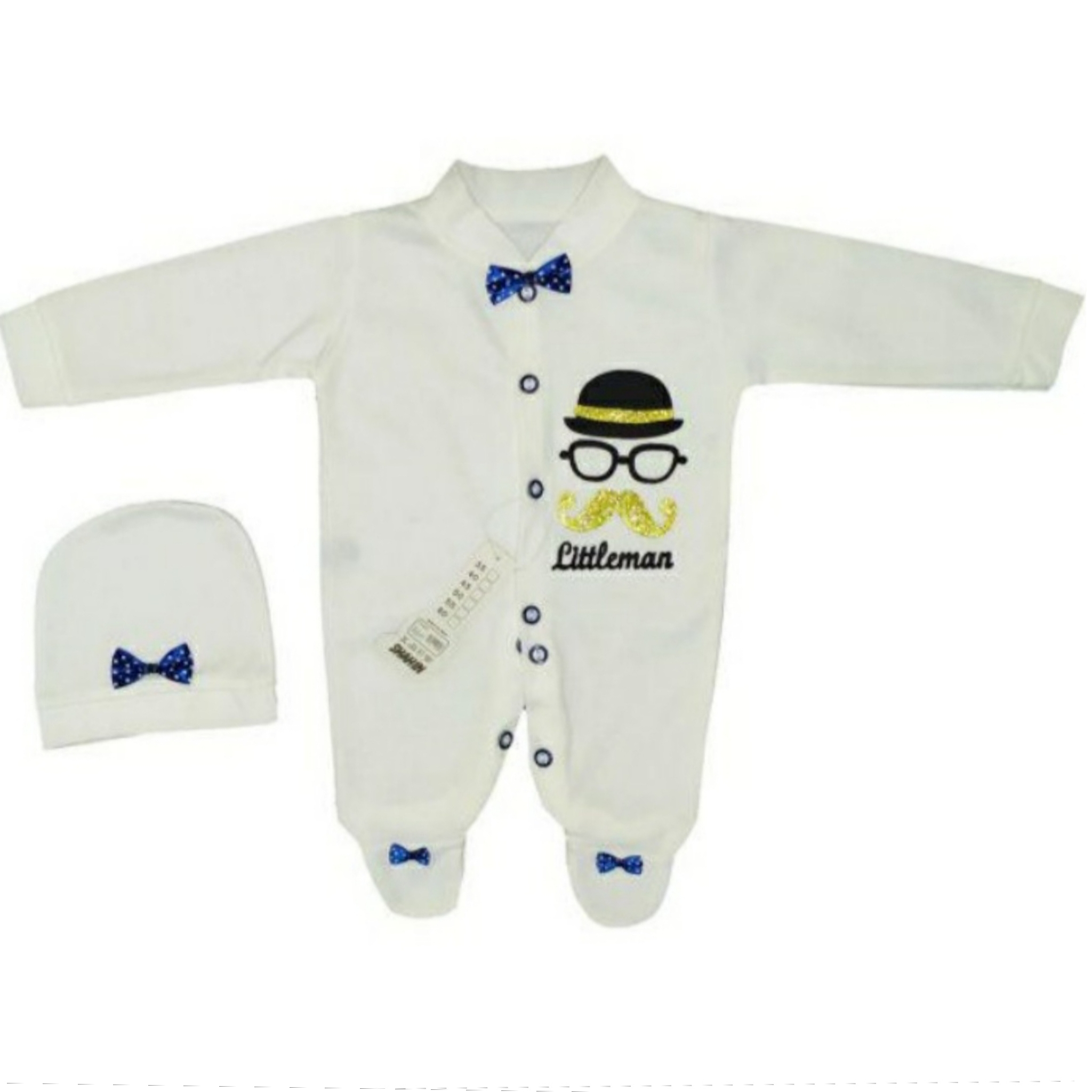 ست سرهمی و کلاه نوزادی مدل Yu67fg