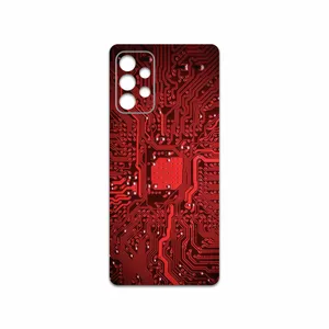 MAHOOT Red Printed Circuit Board Cover Sticker for Samsung Galaxy A72