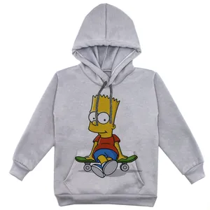 هودی پسرانه مدل سیمسون F38 رنگ طوسی