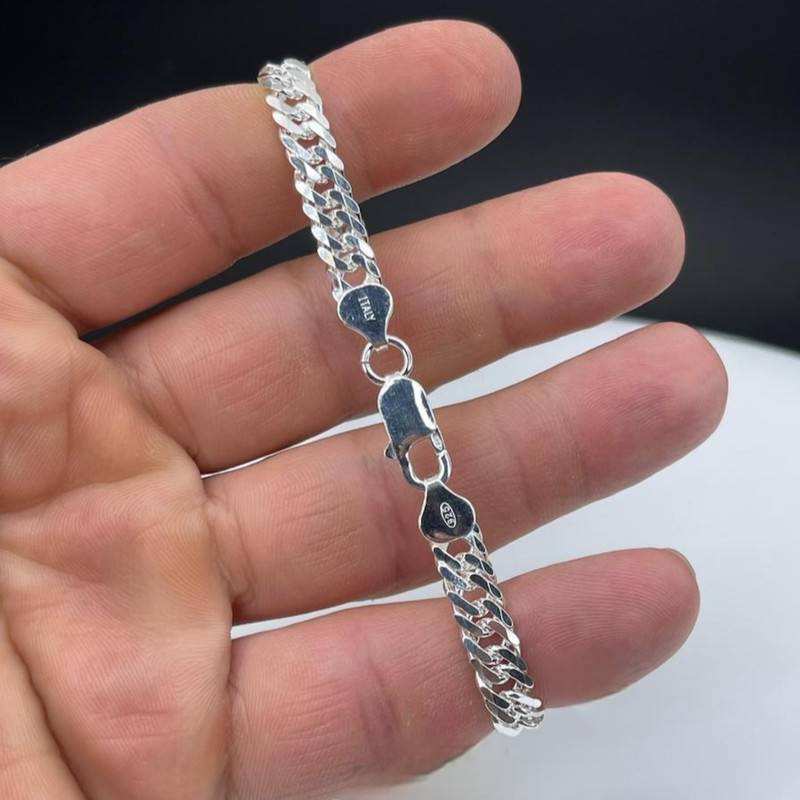 دستبند نقره مردانه مدل roz9 ایتالیا دستبند نقره مردانه مدل roz9 ایتالیا