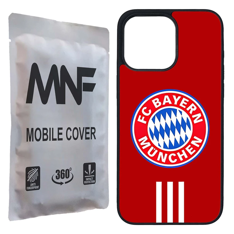 کاور ام ان اف طرح تیم Bayern Munich کد P-242 مناسب برای گوشی موبایل اپل iPhone 15 Pro Max    