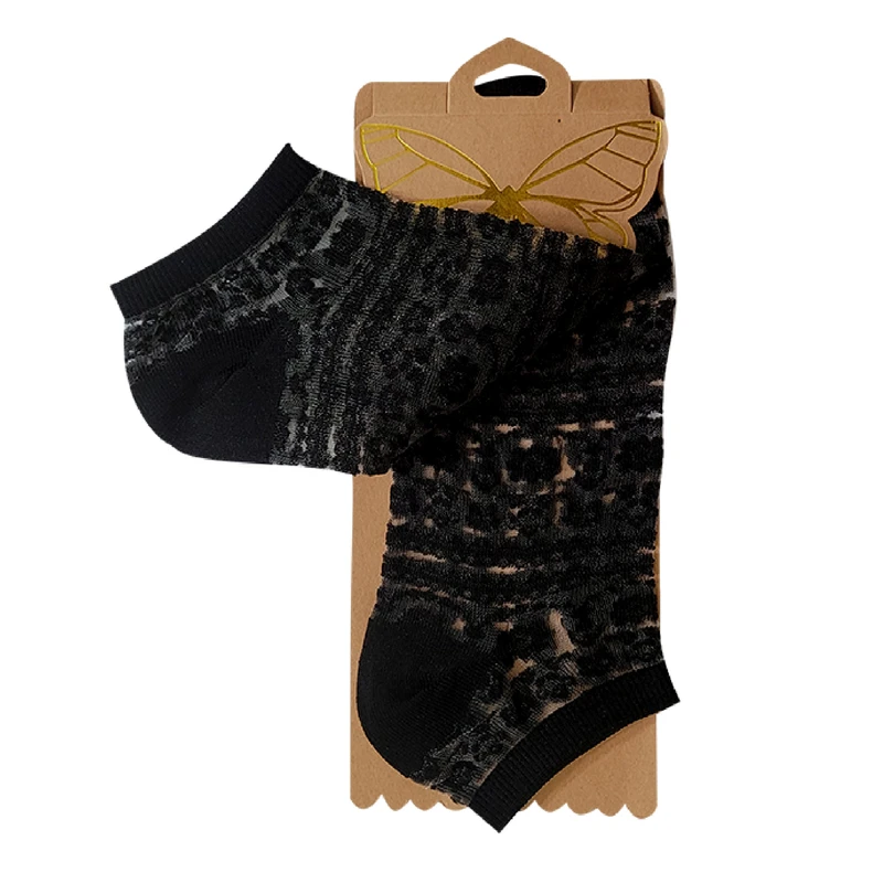 جوراب ساق کوتاه زنانه مدل شیشه ای کد 1-01293