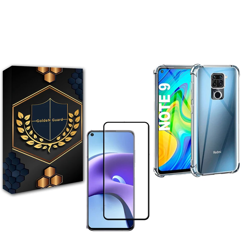کاور گلدن گارد مدل کپسولی مناسب برای گوشی موبایل شیائومی Redmi note 9 به همراه محافظ صفحه نمایش