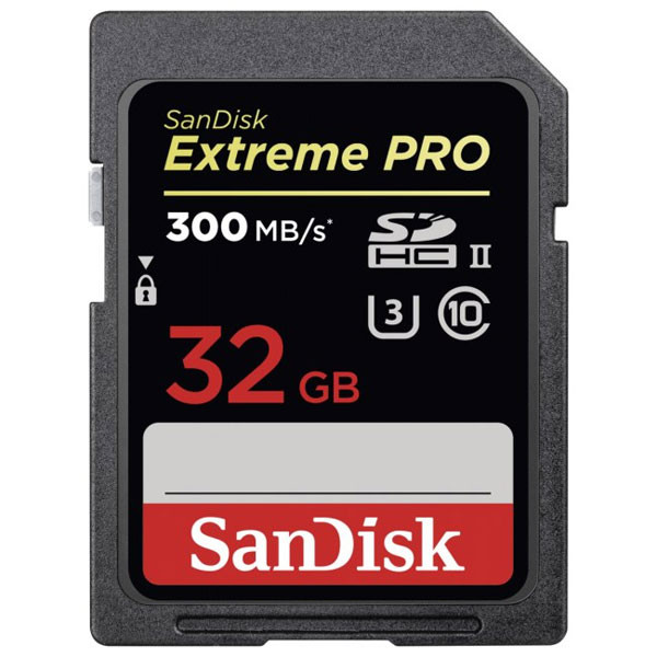 کارت حافظه SDXC سن دیسک مدل Extreme Pro استاندارد UHS-II U3 سرعت 300MBps ظرفیت 32 گیگابایت