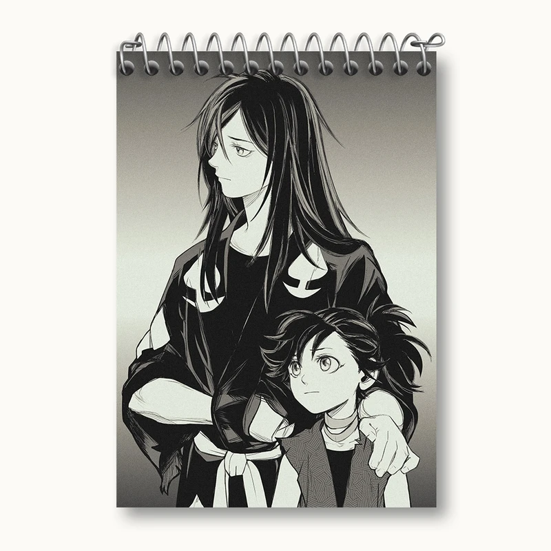 دفتر یادداشت 50 برگ خندالو مدل هیاکیمارو انیمه دورورو کد 33604