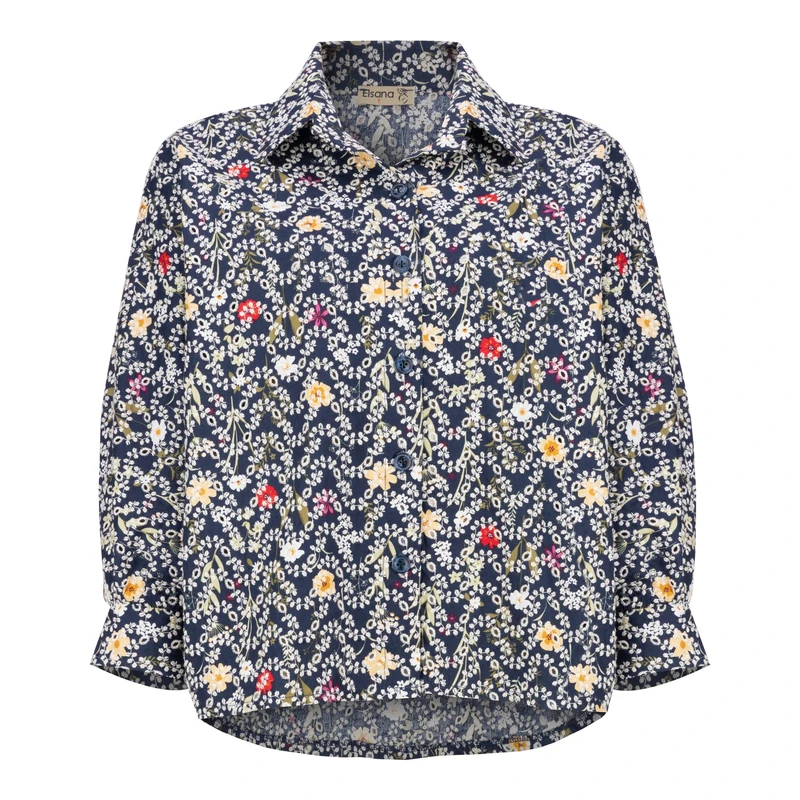 شومیز آستین بلند یقه برگردان زنانه السانا مدل آوانا کد 242704