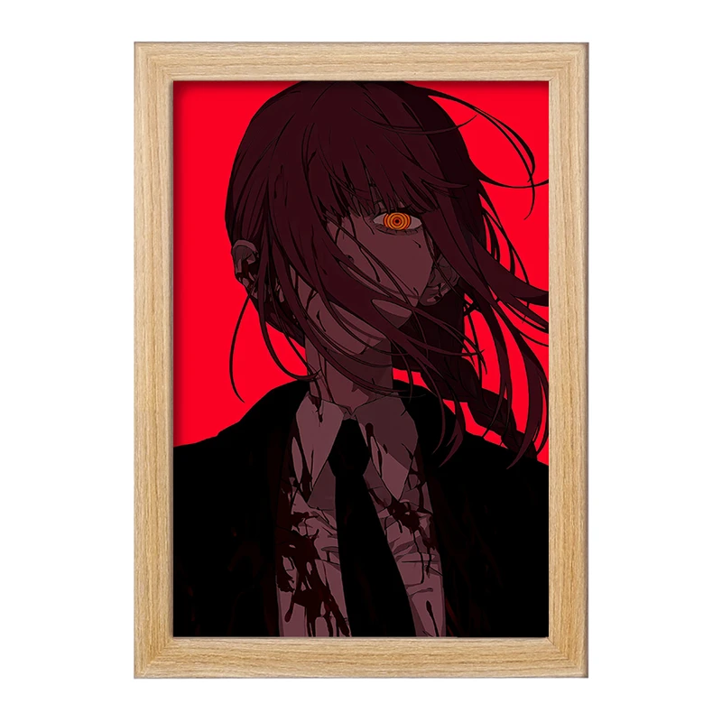 تابلو خندالو مدل ماکیما انیمه مرد اره ای Chainsaw Man  کد 17845