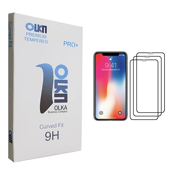 محافظ صفحه نمایش الکا مدل +PRO مناسب برای گوشی موبایل اپل iPhone X بسته سه عددی