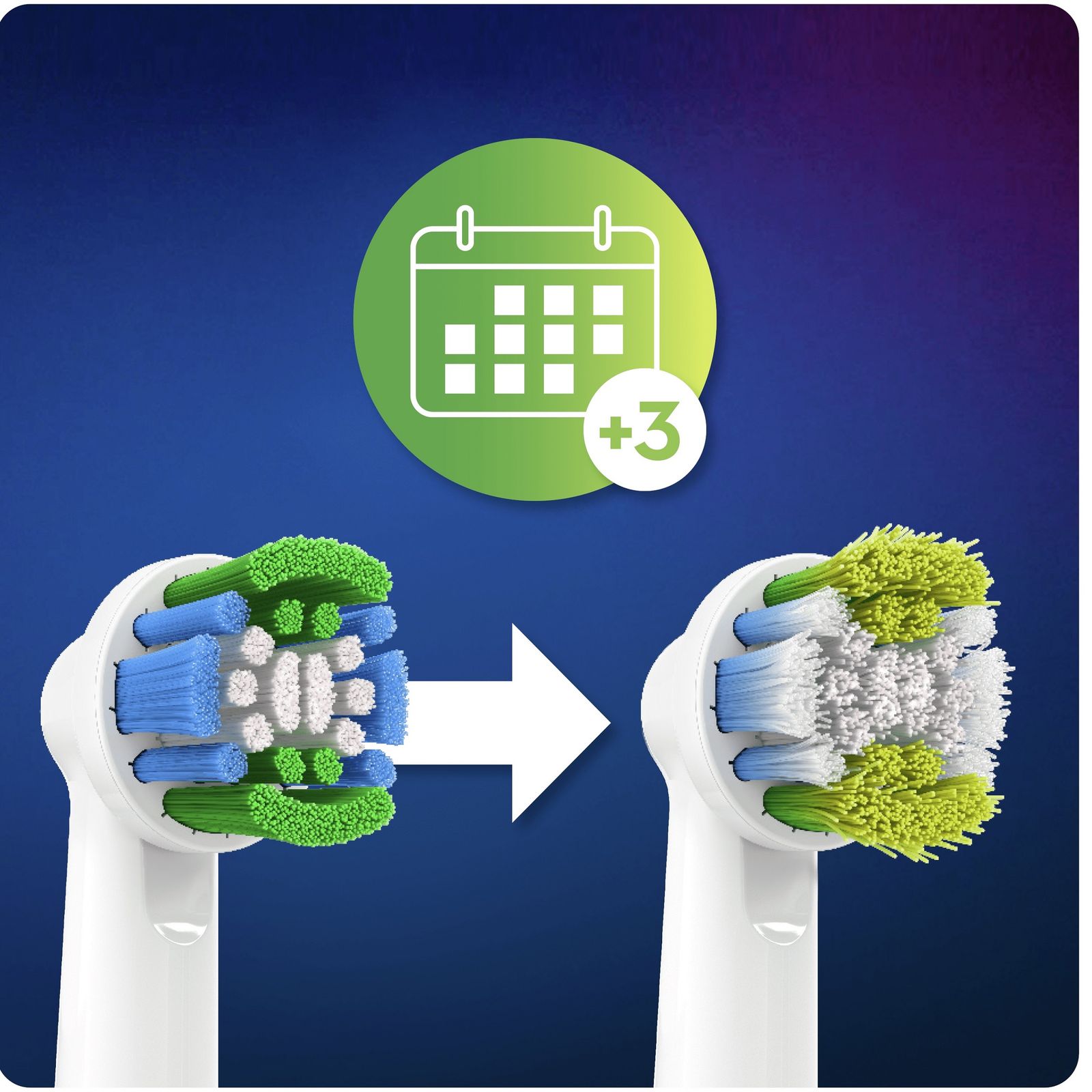 سری یدک مسواک برقی اورال-بی مدل Precision Clean بسته 5 عددی -  - 13