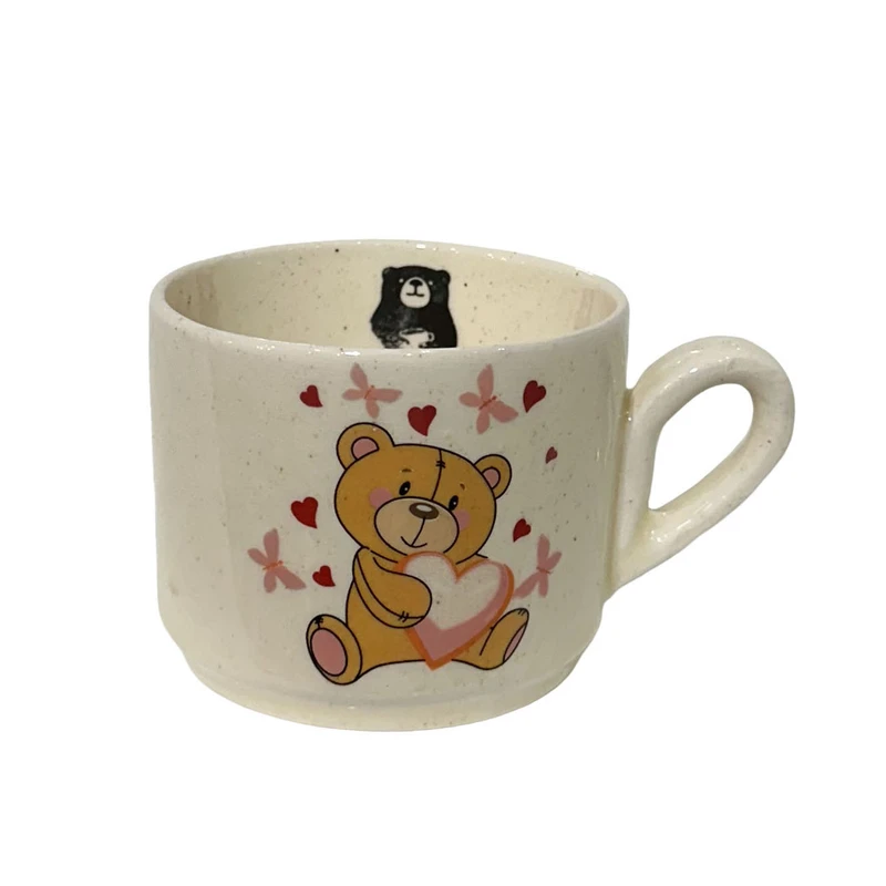 ماگ مدل داخل مجسمه‌ای طرح خرسی کد MG-CG-012-Sc02