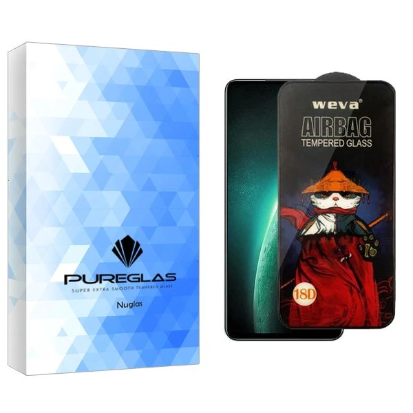 محافظ صفحه نمایش پیور گلس مدل NueGlas Airbag مناسب برای گوشی موبایل ریلمی Narzo 60X