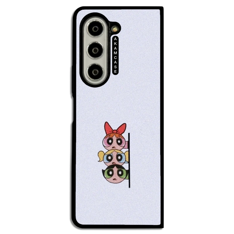 کاور آکام مدل AMCWSGZFOLD5-POWERPUFF GIRLS15 مناسب برای گوشی موبایل سامسونگ Galaxy Z Fold 5