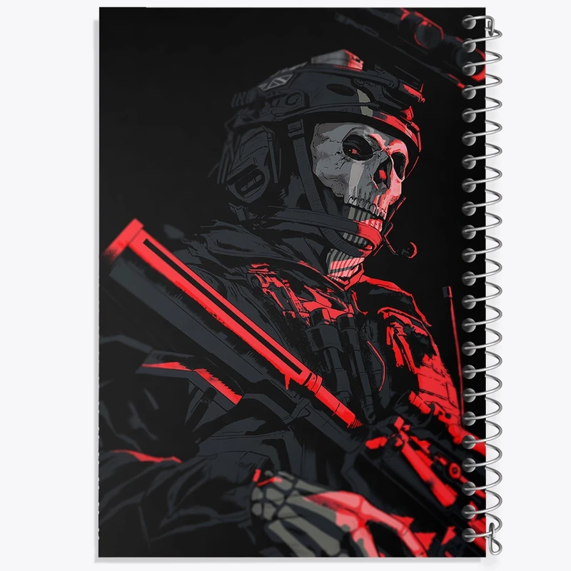 دفتر شطرنجی 50 برگ خندالو مدل کال اف دیوتی (Call of duty) کد F11