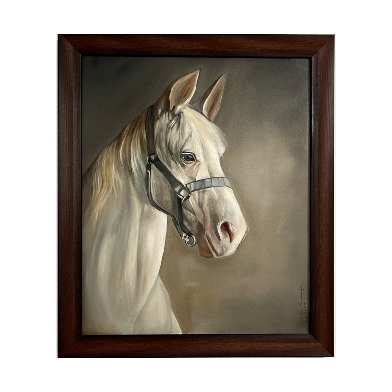 تابلو نقاشي رنگ روغن مدل اسب