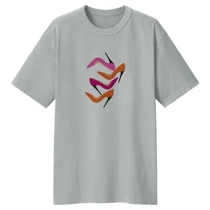 تی شرت لانگ آستین کوتاه زنانه مدل CUTE کد LL40 رنگ طوسی