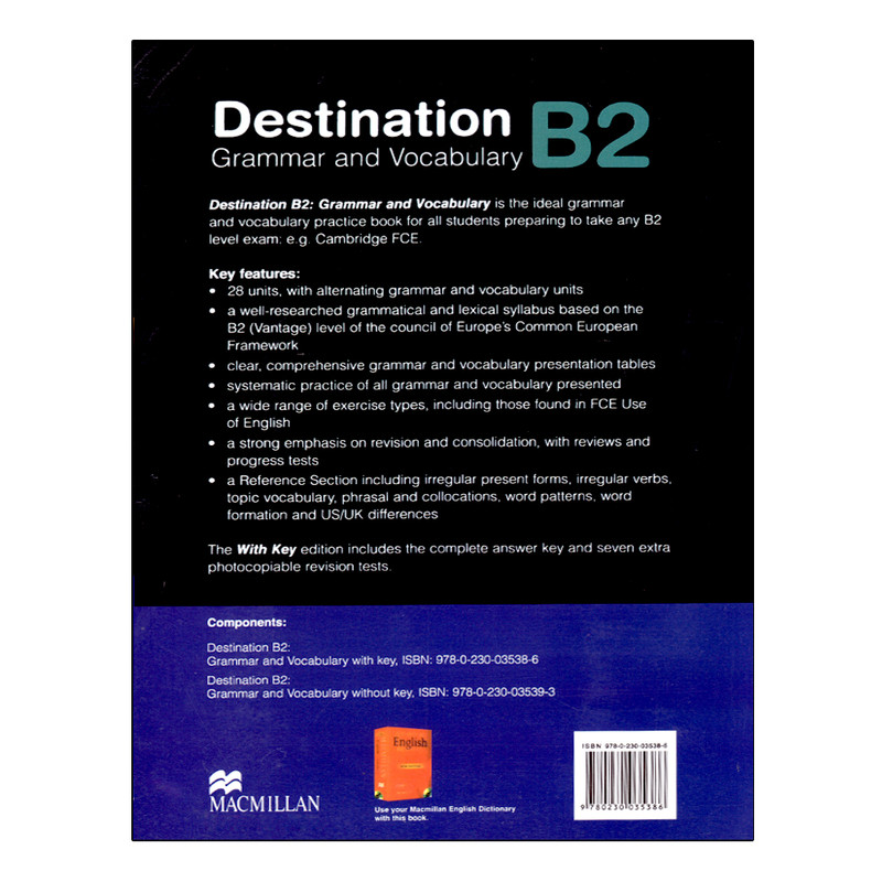قیمت و خرید کتاب Destination B2 Grammar And Vocabulary With Answer Key ...