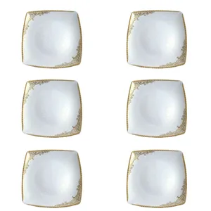 پیش دستی چینی پردیس کاشان مدل دنیا مجموعه 6 عددی
