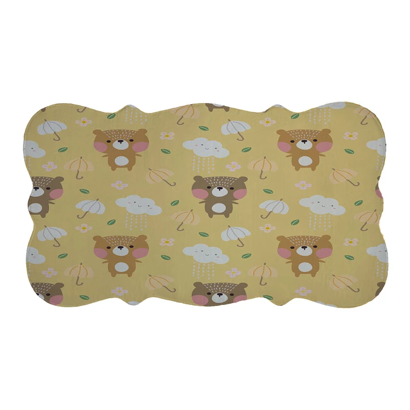  پادری طرح خرس کد 9374 سایز 110×60 سانتی متر