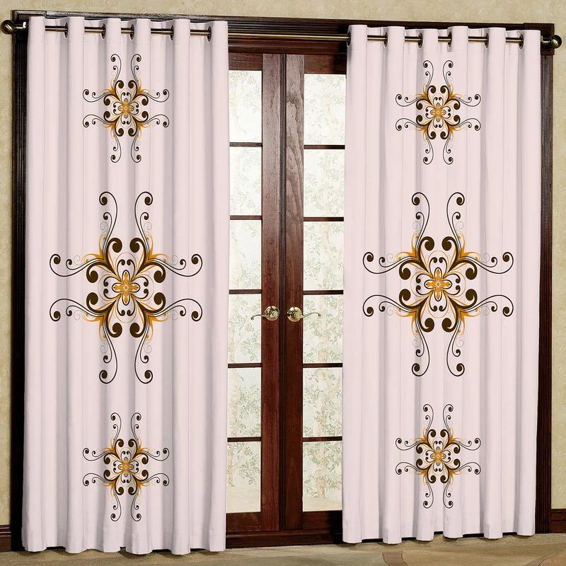  پرده مدل طرح دار مخمل پانچی کد 4729 سایز 200x140 سانتی متر