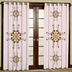   پرده مدل خورشیدی هازان پانچی کد 4729 سایز 140x200 سانتی متر