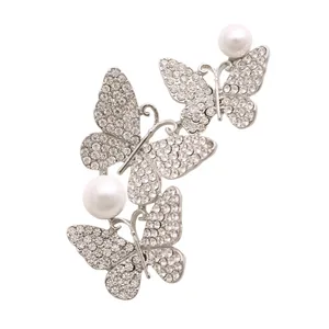 گل سینه زنانه طرح پروانه کد G3047