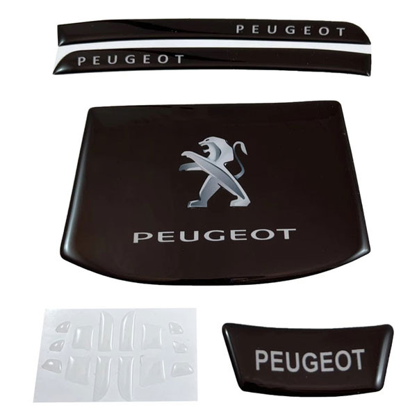 پد ژله ای محافظ دکمه فرمان مانیتور و آینه خودرو وارون مدل P-758 مناسب برای پژو 207 مجموعه 18 عددی