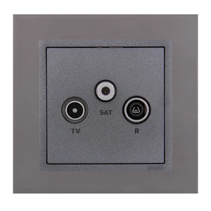 پریز آنتن ایفاپل مدل LOGUS90 METALLO کد 90910TQS/21543/90775