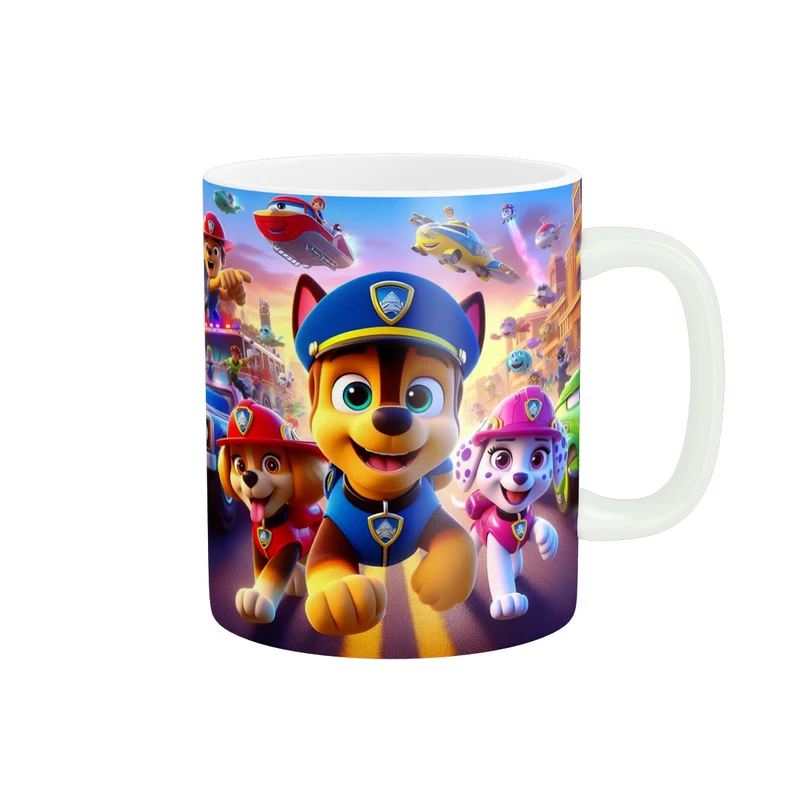 ماگ پادآفرین مدل کارتونی طرح سگ های نگهبان کد p9150