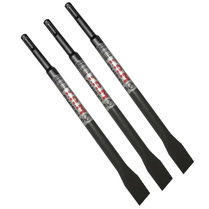 قلم ساختمانی چهار شیار تام مدل نوک تخت سایز 250 میلی متر بسته 3 عددی قلم ساختمانی چهار شیار تام مدل نوک تخت سایز 250 میلی متر بسته 3 عددی