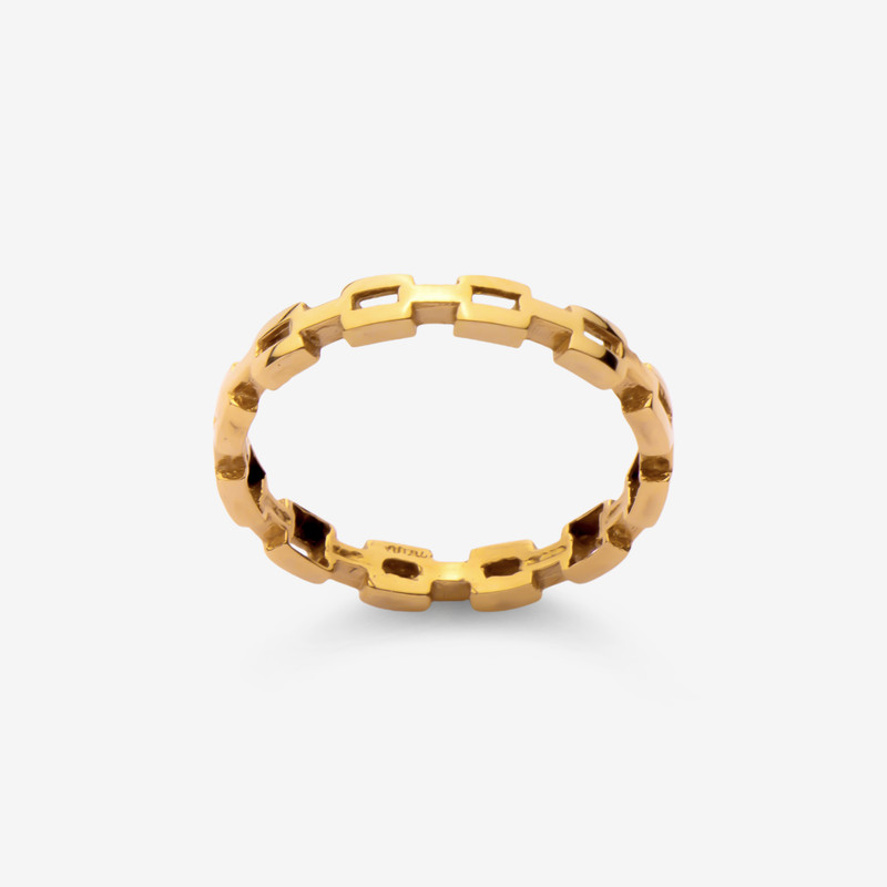 انگشتر طلا 18 عیار زنانه میو گلد مدل R1036 سایز 56